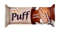 PRIYAGOLD Puff Choco Vanilla - ₹5 (Pack Of 10) -