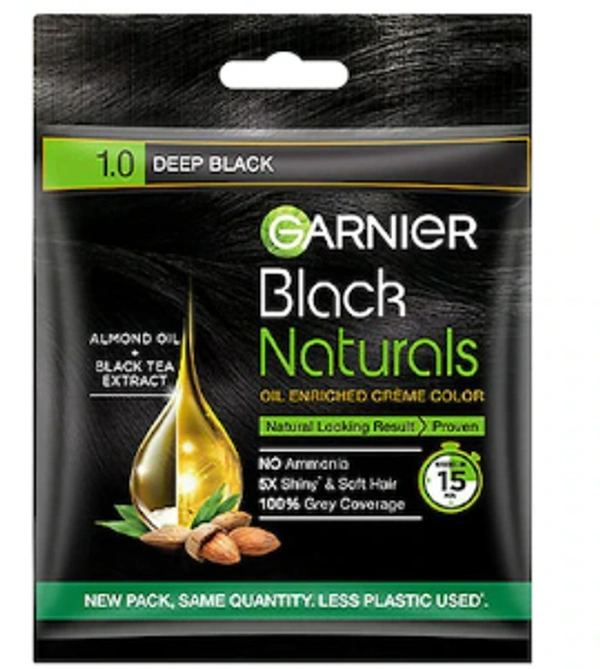 Garnier Black Naturals 1.0 Deep Black - ₹45 × 10N