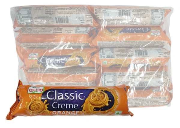 Classic Cream Orange Flavoured - ₹10 (Pack Of 10)