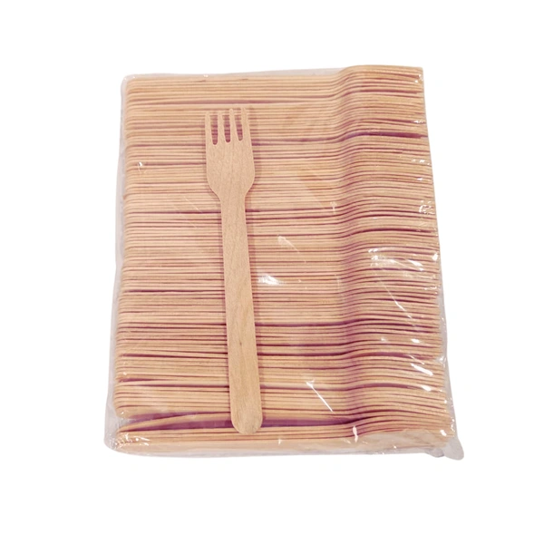 Wooden Fork ( Kaata ) - 140mm (Pack Of 100 Pieces)