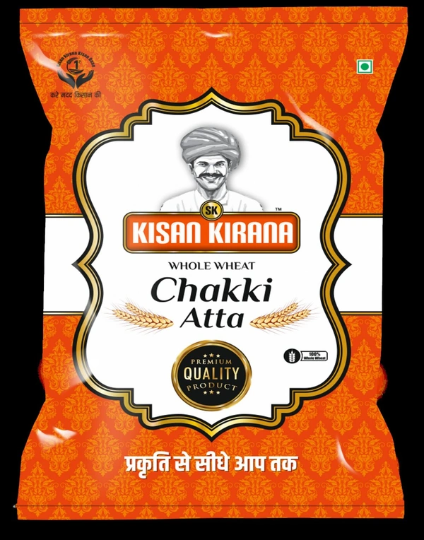 KISAN KIRANA Chakki Atta 10 Kg - 10 Kg