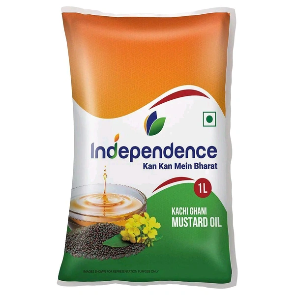 Reliance Retail Limited Independence Kachi Ghani Mustard Oil (1 Litre) - 1 Pack, 910g ( 1 Litre)