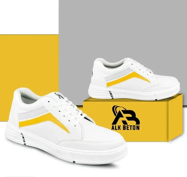 Stylish Fancy Synthetic Sneakers Shoes For Men 9613484 - UK 6