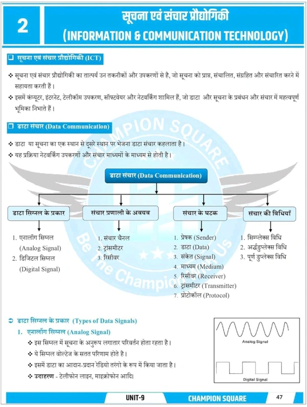Champion Squre Coaching MPPSC Pre Unit 9 | Suchna Evam Sanchar Prodyogiki (Information And Communication Technology) Unit 9 | ICT Book in Hindi for MPPSC Pre | Champion Square books | Nitya Publication | рд╕реВрдЪрдирд╛ рдПрд╡рдВ рд╕рдВрдЪрд╛рд░ рдкреНрд░реМрджреНрдпреЛрдЧрд┐рдХреА