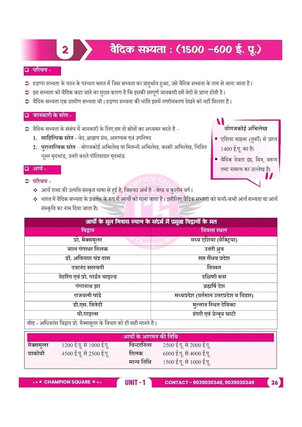 Champion Squre Coaching MPPSC Mains Paper-1 Unit-1 | Prachin Evam Madhyakaleen Bharat Ka Itihas Book | Hindi Medium | Champion Square