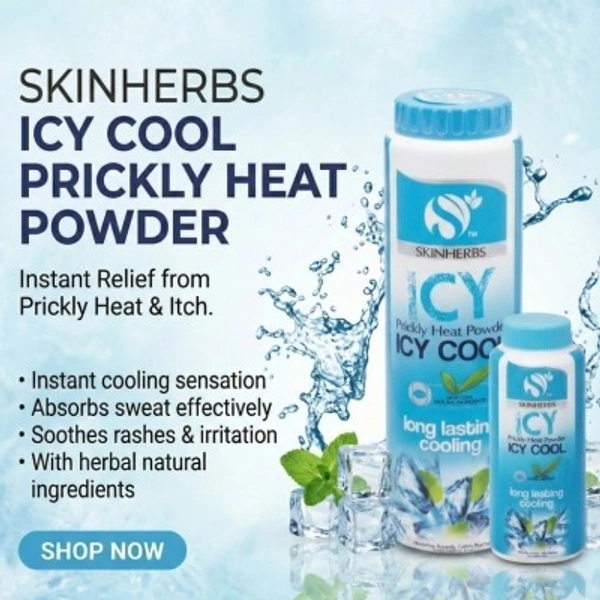 SKINHERBS Skin herbs ICY Talc Powder - 100ml