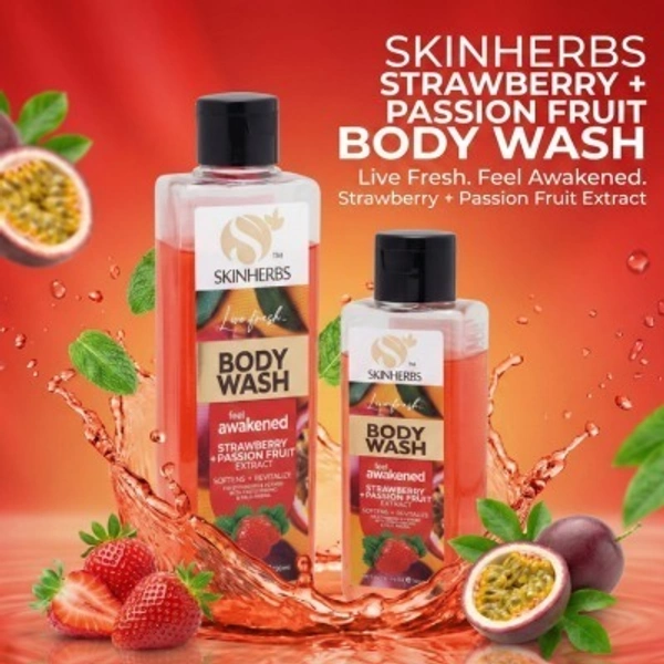SKINHERBS SKIN HERBS STRAWBERRY BODY WASH - 200ml
