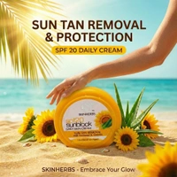 SKINHERBS SKIN HERBS SPF-20 SUNBLOCK CREAM-15ml - 15ml