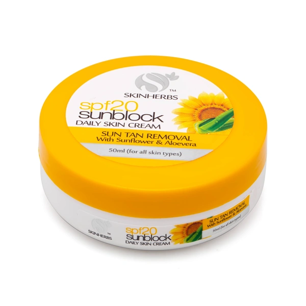 SKINHERBS SKIN HERBS SPF-20 SUNBLOCK CREAM-50ml - 50ml