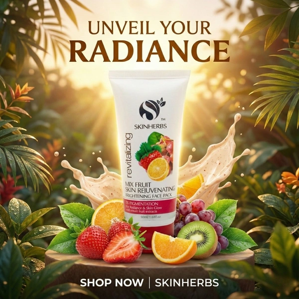 SkinHerbs Revitalizing Mix Fruit Face Pack - 50ml