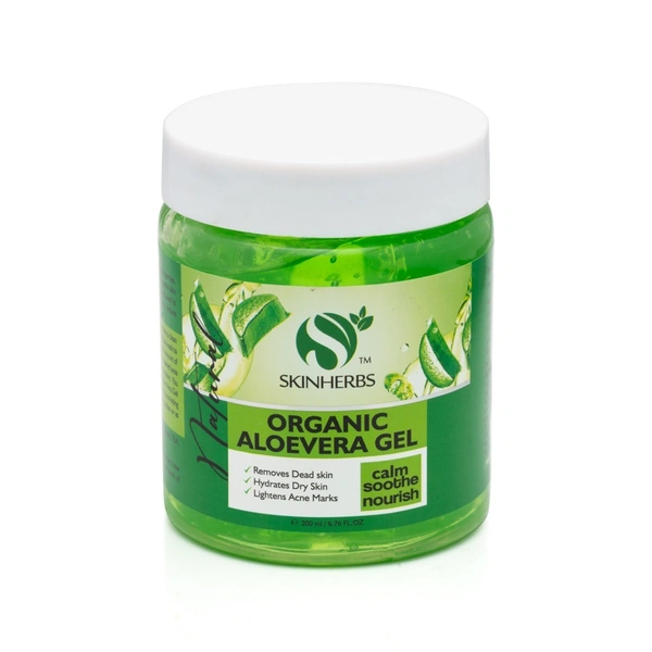 SkinHerbs Organic Aloevera Gel - 200ml