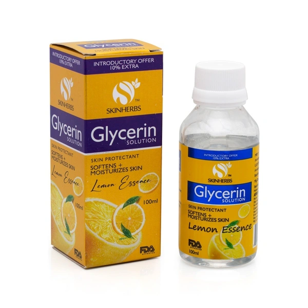 SkinHerbs Glycerin Solution - Lemon Essence - 100ml