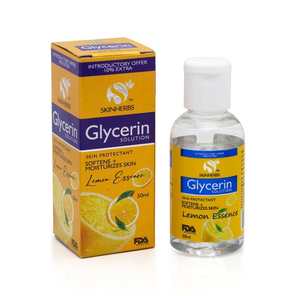 SkinHerbs Glycerin Solution - Lemon Essence - 50ml
