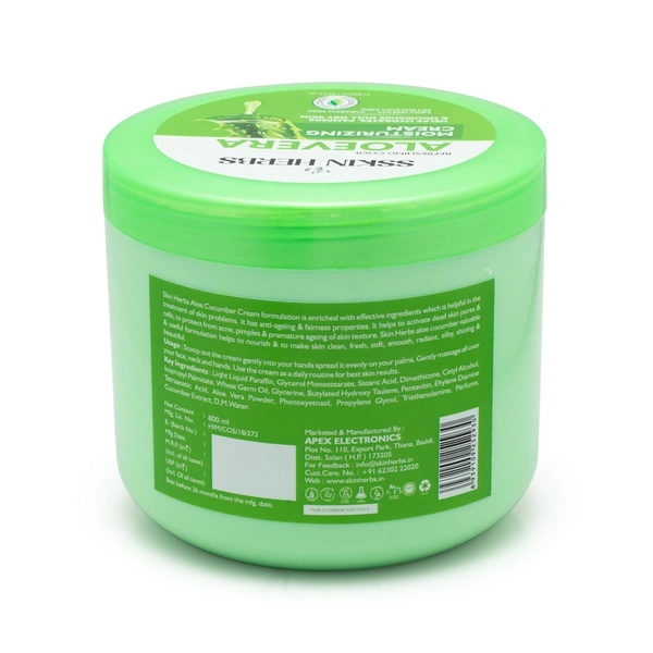 SKINHERBS SKIN HERBS ALOE CUCUMBER CREAM-800ml - 800ml
