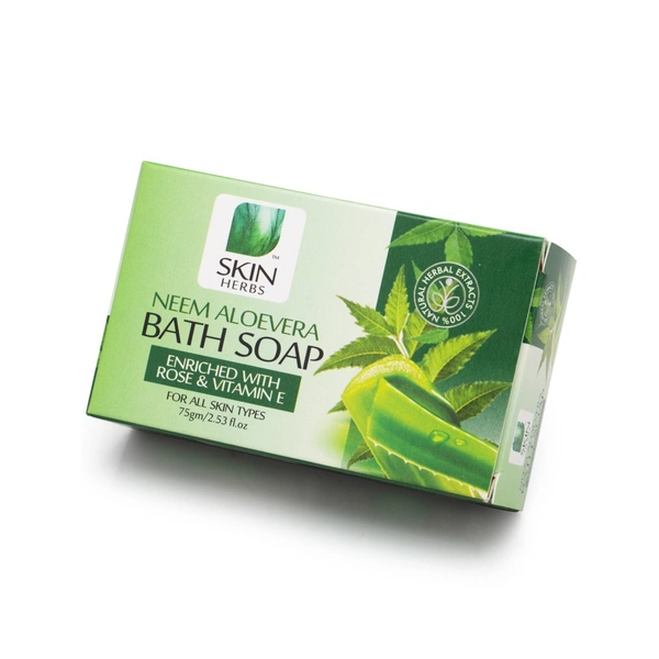 SKIN HERBS NEEM-ALOVERA BATH SOAP - 75gm