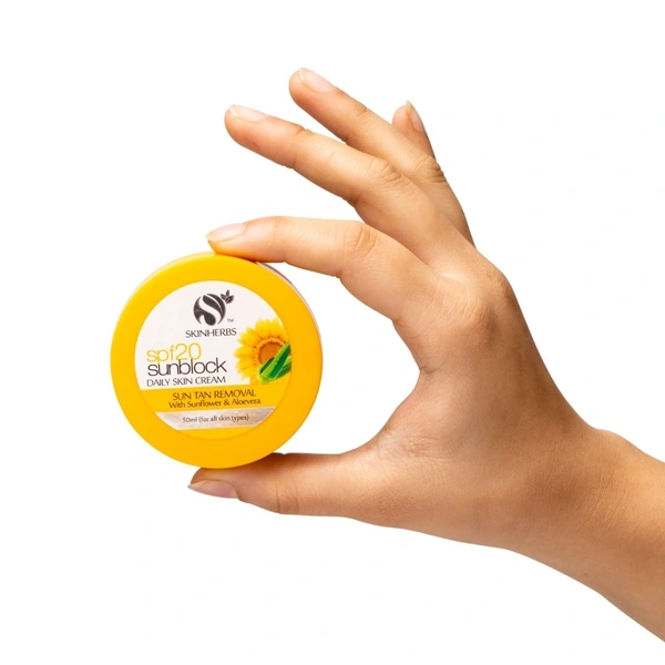 SKINHERBS SKIN HERBS SPF-20 SUNBLOCK CREAM-50ml - 50ml