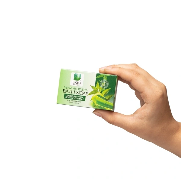 SKIN HERBS NEEM-ALOVERA BATH SOAP - 75gm