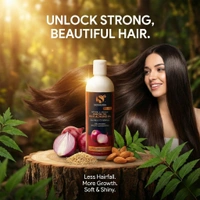 SkinHerbs Onion & Almond Hair Grow Oil-200ml - 200ml