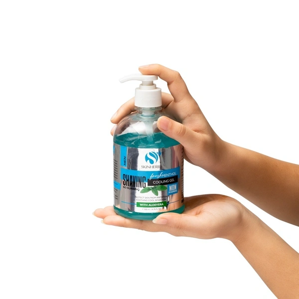 SKINHERBS SkinHerbs Shaving Gel - Fresh Menthol Cooling Gel-500ml - 500ml