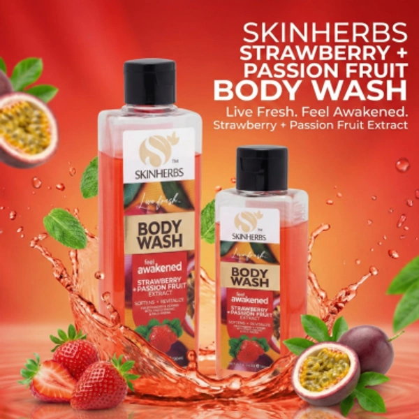 SKINHERBS SKIN HERBS STRAWBERRY BODY WASH-100ml - 100ml