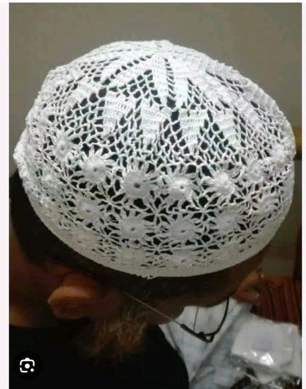 কুরুস টুপি মিডিয়াম  - White