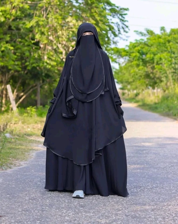 বুরখা জাকিয়া - Black, White