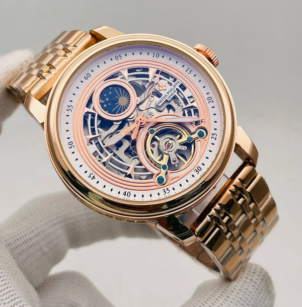 Patek Phillepe Automatic Gold Watch for Men | Premium Luxury Watches | MSquare Gadgets