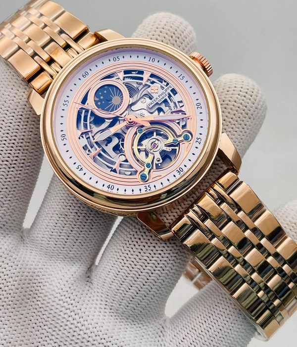 Patek Phillepe Automatic Gold Watch for Men | Premium Luxury Watches | MSquare Gadgets