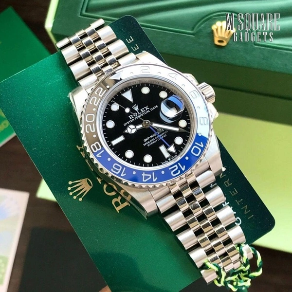 Rolex GMT Master II Batman | Black Dial With Black & Blue Bezel | Master Made Copy | Premium Watch | Next To Original | MSquare Gadgets | Luxury Brands