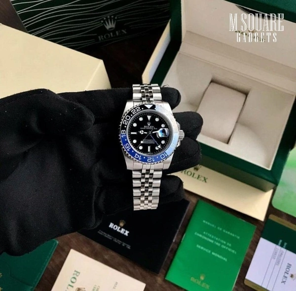 Rolex GMT Master II Batman | Black Dial With Black & Blue Bezel | Master Made Copy | Premium Watch | Next To Original | MSquare Gadgets | Luxury Brands
