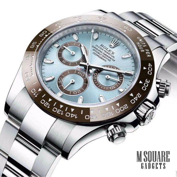 Rolex Cosmography Daytona Platinum |Blue dial watch | Master Made Copy | Premium Watch | Next To Original | MSquare Gadgets | Luxury brand