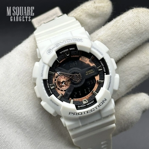 Casio-G-Shock Casio G-Shock GA-110RG-7A | ROSE GOLD | Analog Digital Watch | Master Made Copy | Next To Original | MSquare Gadgets | Luxury Brands