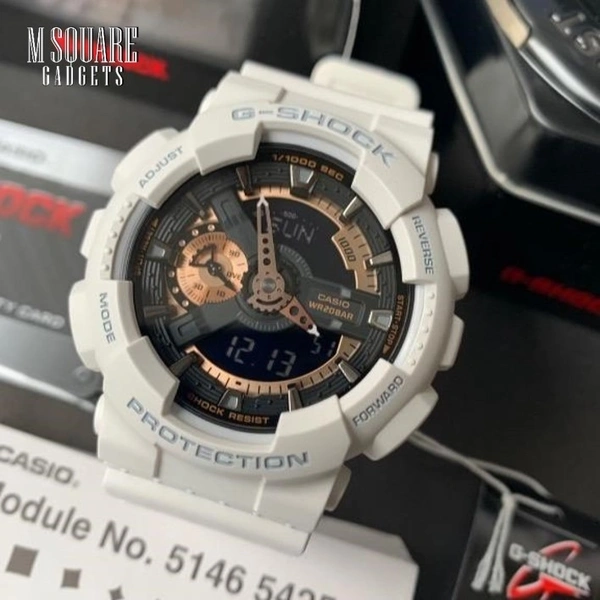 Casio-G-Shock Casio G-Shock GA-110RG-7A | ROSE GOLD | Analog Digital Watch | Master Made Copy | Next To Original | MSquare Gadgets | Luxury Brands