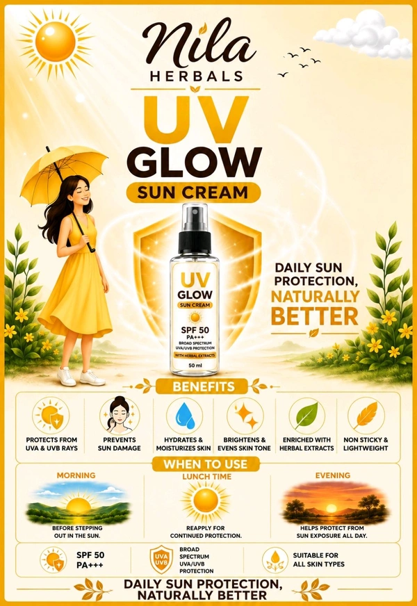 Nila Herbals NILA U V GLOW SUNSCREAM