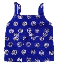 PK HUB® Baby Girl's Cotton Readymade Printed Lehenga Choli,Cute Gold print - 3-4 year, blue