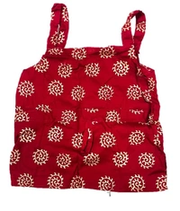 PK HUB® Baby Girl's Cotton Readymade Printed Lehenga Choli,Cute Gold print - 3-4 year, Maroon