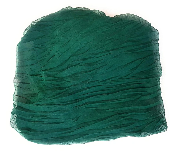 PK HUB Women's Chiffon Leheriya & Bandhej Saree With Same Color Blouse Piece(Length: 5.5 Meter, Blouse - 0.80 Meter) - DARK GREEN