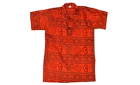 Om Printed Cotton Short Kurta T-shirt for Baby/Boys/Girls Red & Yellow (COMBO-2) - 10Y - 11Y