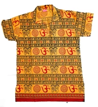 Om Printed Cotton Short Kurta T-shirt for Baby/Boys/Girls Beige & Yellow (COMBO-2) - 10Y - 11Y