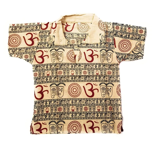 PK HUB Baby Boys & Girls Cotton Om OM Printed Short Kurta - T-Shirt (Pack of 3) - 7-8 Years, 100, Multicolor