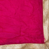 Women's Silk Bandhej Multicolor Dupatta (Free Size) - Pink