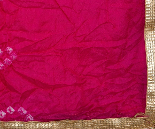 Women's Silk Bandhej Multicolor Dupatta (Free Size) - Multicolor