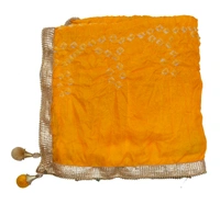 Women's Silk Bandhej Multicolor Dupatta (Free Size) - Multicolor