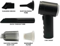 Portable Electric Nail Drill Professional Cleaner Dust Collection/Lighting 3 in 1 Car Vacuum 120W High-Power Handheld Wireless Vacuum Cleaner Home Car Dual USB Rechargeable (Multii)