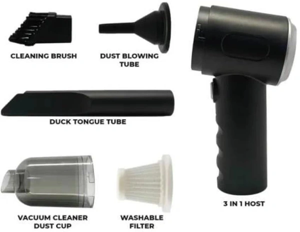 Portable Electric Nail Drill Professional Cleaner Dust Collection/Lighting 3 in 1 Car Vacuum 120W High-Power Handheld Wireless Vacuum Cleaner Home Car Dual USB Rechargeable (Multii)