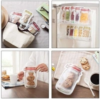 Plastics Transparent Jar Shaped Stand-up Pouch With Zipper
