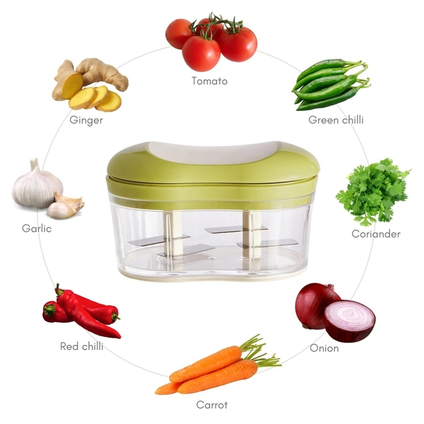 Garlic Chopper Portable Manual Food Processor for Onion Tomato Fruits Green|Home & Garden | Kitchen, Dining & Bar | Kitchen Tools & Gadgets