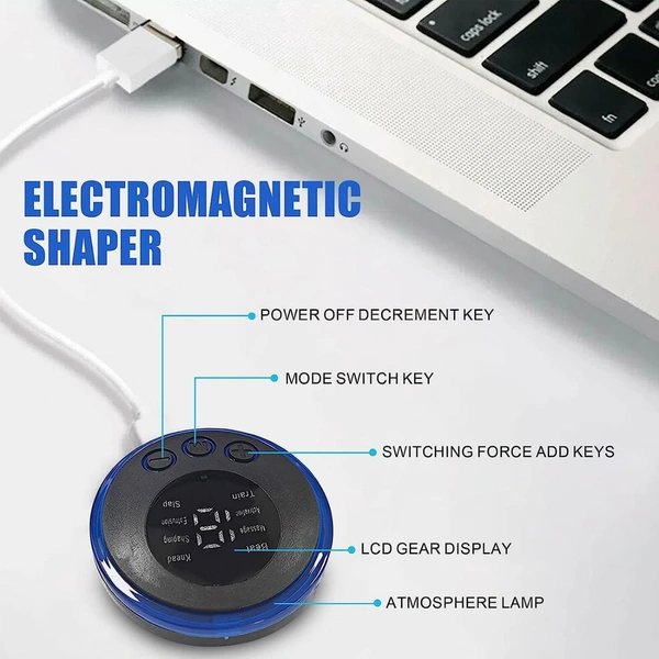 Body Massager Machine for Pain Relief Wireless Vibrating Massager 8 Mode & 19 Strength Level EMS Massager Mini Massager Butterfly Massager for Shoulder, Legs, Neck, Back Massage