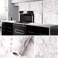Marble Sticker For Kitchen Countertops Waterproof Black Marble Wallpaper Self Adhesive And Removable Marble Paper For Kitchen Bathroom Cabinet Furniture (60*200 Cm)