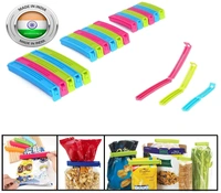 Plastic Food Snack Bag Pouch Clip Airtight Leak Proof Snack Seal Sealing Bag Clips Sealer Food Pouch Clip Manual Vacuum Bag Sealer Clamps 3 Different Size Large, Medium, Small (Set of 18)